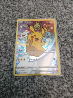 Pikachu SWSH020 Black Star Promo Holo Sword And Shield Pokemon Card - Image 1