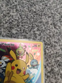 Pikachu SWSH020 Black Star Promo Holo Sword And Shield Pokemon Card - Image 2