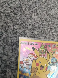 Pikachu SWSH020 Black Star Promo Holo Sword And Shield Pokemon Card - Image 3