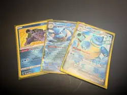 Pokemon Card Lot Blastoises Full Art Ex Radiant 184 -009 LP-MP - Image 1