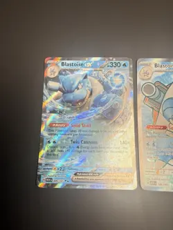 Pokemon Card Lot Blastoises Full Art Ex Radiant 184 -009 LP-MP - Image 5