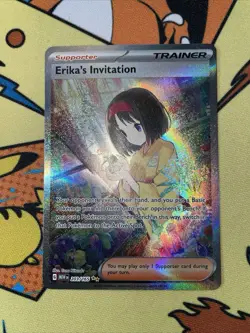 Pokemon TCG Scarlet & Violet Trainer Supporter Erika's Invitation Card 203/165 - Image 2