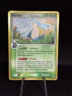 Pokemon TCG Snorlax Dragon Frontiers Holo Rare Card 10/101 - Image 1