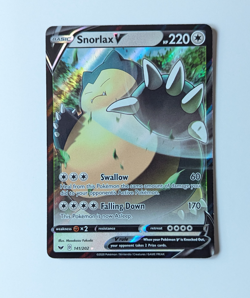 Snorlax V 141/202 Swsh01: Sword & Shield Holo Rare NM Pokemon Card - Image 1