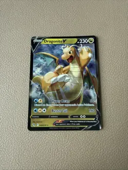 Pokemon TCG Pokemon Go Dragonite v Ultra Rare Holo Card 49/78 - Image 1
