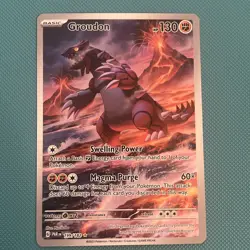 Pokemon TCG Groudon Holo Card 199/182 Paradox Rift Illustration Rare NM - Image 2