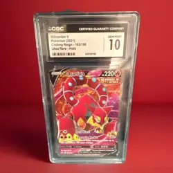 VOLCANION V 2021 POKEMON CARD CHILLING REIGN ULTRA RARE HOLO 162/198 CGC 10 - Image 1