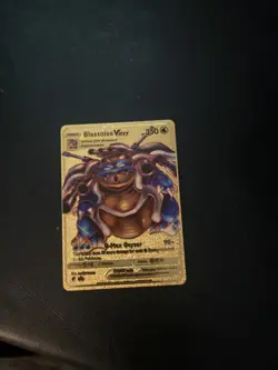 Blastoise VMAX Gold Foil Pokemon Card RARE GX Collection Powerful Trading card - Image 1