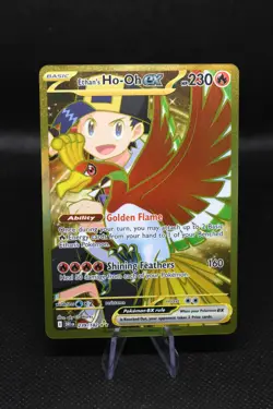 Pokemon TCG Ethan's Ho-Oh EX Sir Destined Rivals 239/182 Near Mint Full Art Card - Image 1