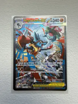 Pokemon Mega Evolutions TCG Mega Lucario EX Card 179/132 Sir - Image 1