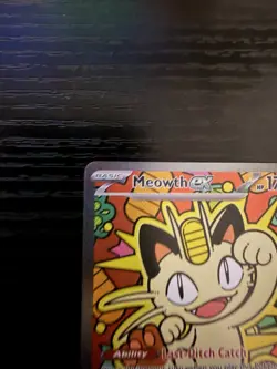Meowth EX SIR Full Art Holo Rare Pokemon TCG Card 121/088 Perfect Order - Image 5