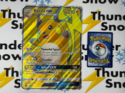 JUMBO Raichu GX Oversized Promo Card SM90 Full Art Holo Pokemon *8a - Image 1
