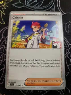 Crispin 133/142 Prize Pack Series Card Regular Pokemon Tcg - Image 1