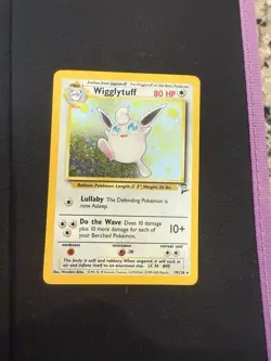 Pokemon TCG Wigglytuff Holo Rare Card 019/130 Base Set 2 - Image 1