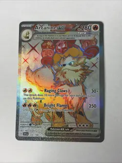 Pokemon Arcanine ex Ultra Rare Full Art Holo Card 224/198 SV01 Scarlet & Violet - Image 1