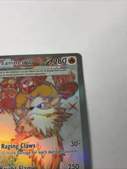 Pokemon Arcanine ex Ultra Rare Full Art Holo Card 224/198 SV01 Scarlet & Violet - Image 3