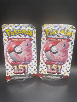 Pokemon Scarlet And Violet 151 Factory Sealed 2 pack lot Card Booster Pack - Image 1
