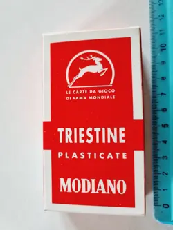 CARTE DA GIOCO SIGILLATE TRIESTINE MODIANO SCOPA ORIGINAL PLAYING CARDS NEW - Image 1