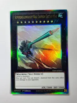 Superdreadnought Rail Cannon Gustav Max RA04-EN063 Ultimate Rare 1st Ed Card NM - Image 1