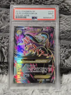 2016 Pokemon XY Steam Siege M Gardevoir EX 112/114 FA PSA 9 Mint - Image 1