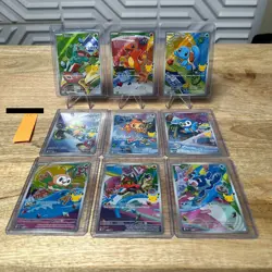 Pokemon TCG First Partner Illustration Collection Kanto Series 1 Full Set of 9 - Image 1