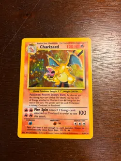 Charizard 4/102 Pokemon 1999 Base Set Unlimited - Image 1