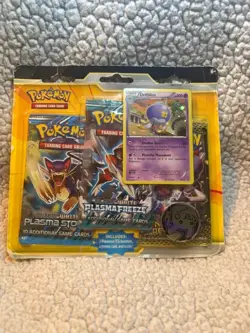 Pokemon TCG Black & White Drifblim Hanger 3 Pack Sealed -Has Wear- Plasma Freeze - Image 1