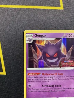 Pokemon TCG Gengar SWSH241 Lost Origin Black Star Promo Near Mint Condition - Image 2