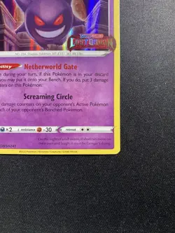 Pokemon TCG Gengar SWSH241 Lost Origin Black Star Promo Near Mint Condition - Image 5