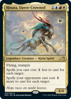 Hinata, Dawn-Crowned Light Play, English Magic the Gathering MTG Kamigawa: Neon - Image 1