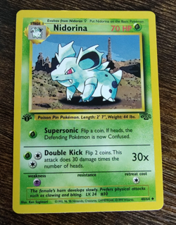 Pokemon Jungle 1st Edition Nidorina 40/64 Non Holo NM-MINT - Image 1
