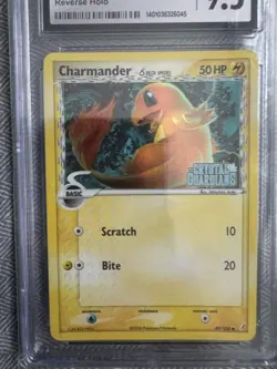Pokemon Charmander EX Crystal Guardians Reverse Holo CGC 9.5 Gem Mint *POP 9 PSA - Image 2