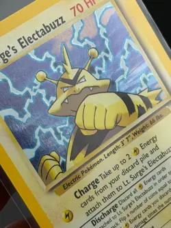 Pokemon TCG Lt. Surge's Electabuzz 6/132 Gym Heroes Holo Rare Unlimited NP Mint! - Image 3