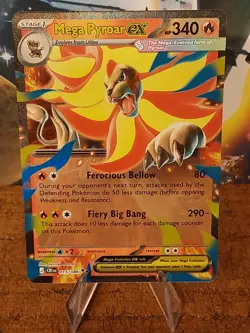 Mega Pyroar ex - 015/086 - ME04: Chaos Rising - Pokemon - Double Rare Holo - Image 1