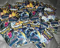 Pokemon TCG Sword & Shield Silver Tempest 32x SEALED Booster Pack Lot EN 2022 - Image 1