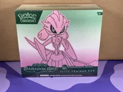 Pokemon TCG Paradox Rift Sealed Iron Valiant Pokemon Center Elite Trainer Box - Image 1