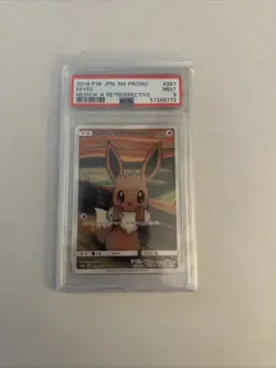 2018 Eevee Pokemon Japanese SM Promo Scream Munch: A Retrospective #287 PSA 9 - Image 1