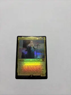 MTG Saruman of Many Colors the Lord of the Rings Store Championship Foil - Image 1