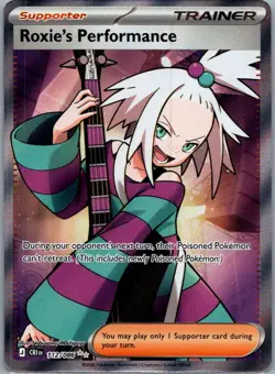 Roxie's Performance 112/086 Ultra Rare Chaos Rising Pokemon Holo Near Mint - Image 1