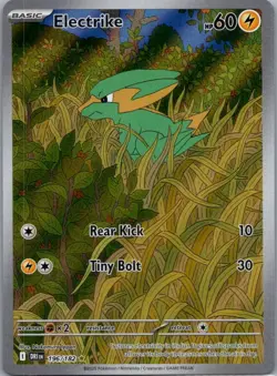 Electrike 196/182 Illustration Rare Destined Rivals Pokemon Holo Near Mint - Image 1