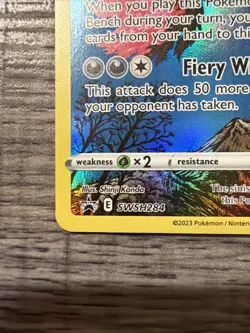 2023 POKEMON SWSH BLACK STAR PROMO 284 GALARIAN MOLTRES - Image 5