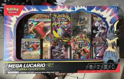 Pokemon TCG Mega Lucario ex Premium Figure Collection Box Factory Sealed - Image 1