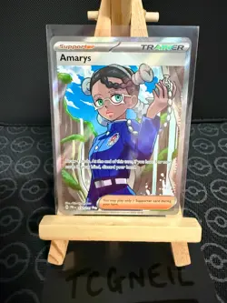 Amarys 132 / 131 - Pokemon Prismatic Evolutions - Ultra Rare Trainer Full Art NM - Image 1
