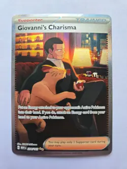 Giovanni's Charisma 204/165 Sv: Scarlet & Violet 151 Holo Read Description - Image 1