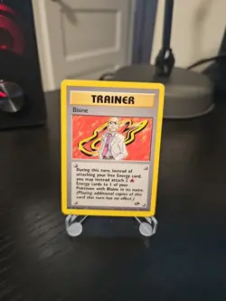 Pokemon TCG - Blaine - 100/132 - Gym Challenge - NM Rare (2000) - Image 1