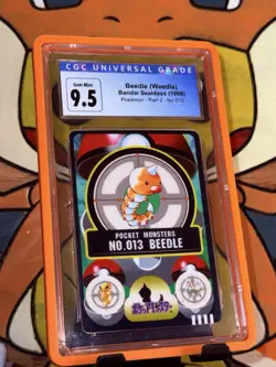 Beedle Weedle No. 013 Pokemon 1998 Bandai Sealdass CGC Gem Mint 10 EvolutionLine - Image 1