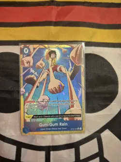 One Piece Card Game Gum-Gum Rain Alternate Art OP02-068 English - Image 1