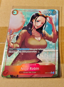 One Piece English Card Game Holo Carte Nico Robin ST21-010 Alt 2025 - Image 1