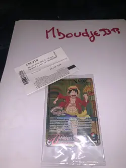 Carte One Piece TCG – Monkey D. Luffy OP13-001 – Musee Grevin Paris Exclusive - Image 5