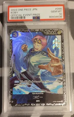 Carte One Piece 2023 japonaise Koby Flagship Event Prize Op-02 #98 PSA 10 - Image 1